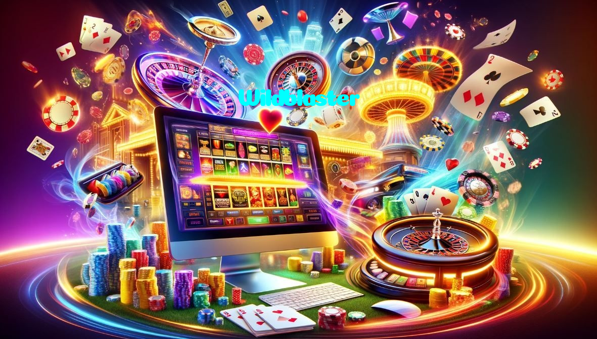 Wildblaster casino presented on mobile device in Pakistan with slots and live games